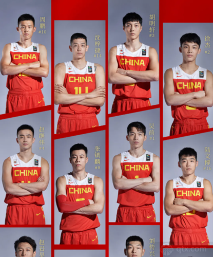 中国男篮12人名单