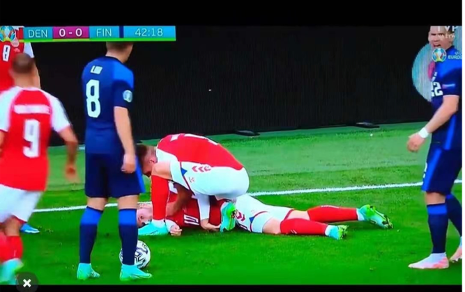 丹麦球员埃里克森晕倒